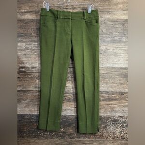 LOFT Olive Green Marisa Ankle-Length Women's Pants